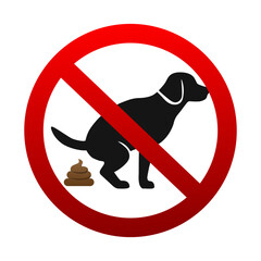 No dogs sign. vector illustration