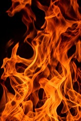 Fototapeta premium Fire Flame Wave Moving Upward Creates Motion Photography with Glowing Heat and Dramatic Fiery Texture