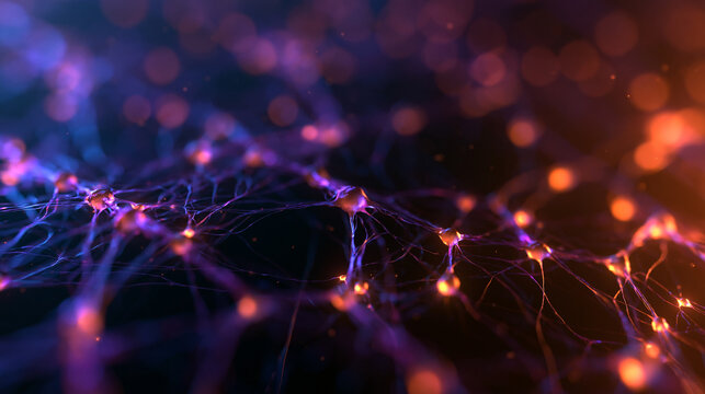Abstract Neural Network with Glowing Synapses and Neurons