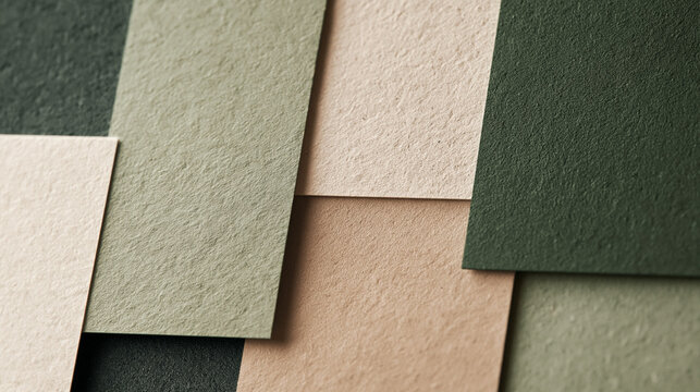 Textured Paper Swatches in Earthy Color Palette