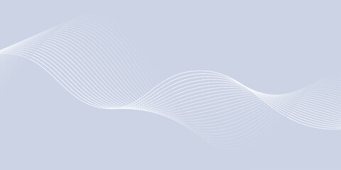 Fototapeta premium abstract wavy lines background. Modern abstract background with flowing lines. white background. Digital future technology concept.