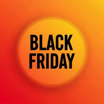 Black friday vibrant text design