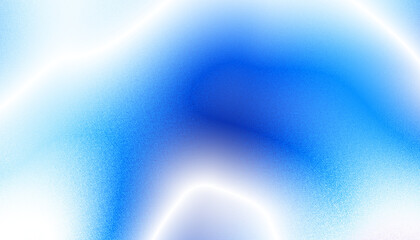 Abstract blue white purple overlay transparent gradient background with soft noise. Noise gradient, ombre effect. Textured with rough grain, noise © kastanka