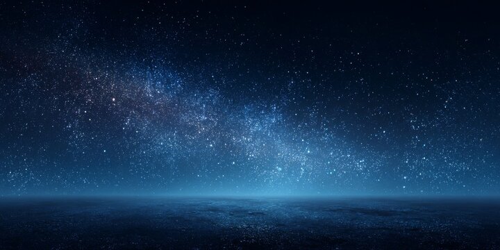 Vast Night Sky Filled with Twinkling Stars and Cosmic Beauty in Deep Space with Dark Background and Distant Celestial Points of Light
