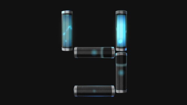 A drag and drop overlay letter that is made up from animated glowing neon liquid tubes that pulsate and rotate.
