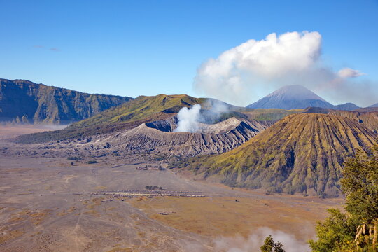 Blick auf das Tengger-Vulkan-Massiv
