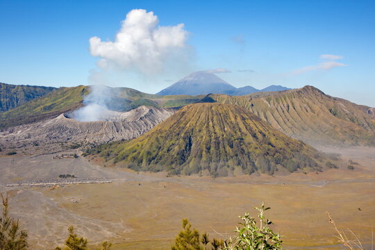 Blick auf das Tengger-Vulkan-Massiv