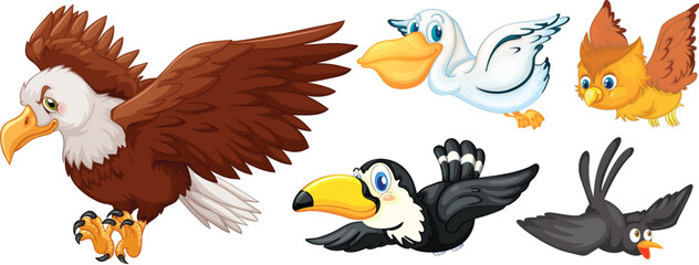 Fototapeta premium vector illustration of an eagle