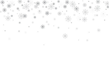 Fototapeta premium Winter Background with Falling Snowflakes