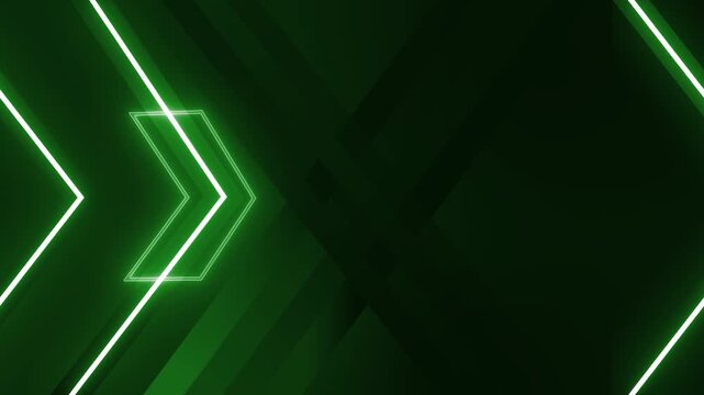 Abstract arrows pointing right background glowing geometric lines animation