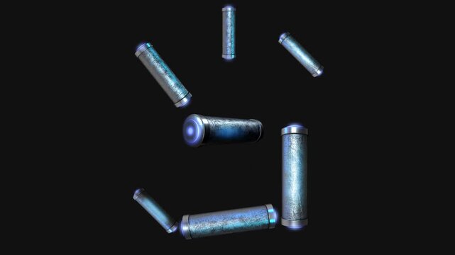A drag and drop overlay letter that is made up from animated metallic tubes that pulsate and rotate.
