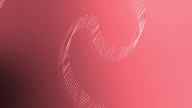 Abstract flowing lines creating a modern wave pattern with elegant motion and copy space background animation
