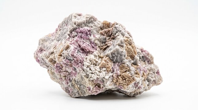 A realistic collection of lithium materials featuring spodumene, lepidolite, lithium-bearing pegmatite, crushed ore, mineral concentrate, lithium carbonate, lithium hydroxide, refined lithium metal, p