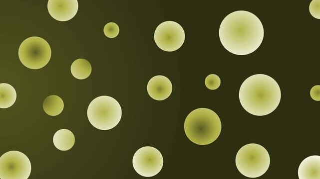 Circles float background creating a simple abstract pattern with a playful and modern feel animation