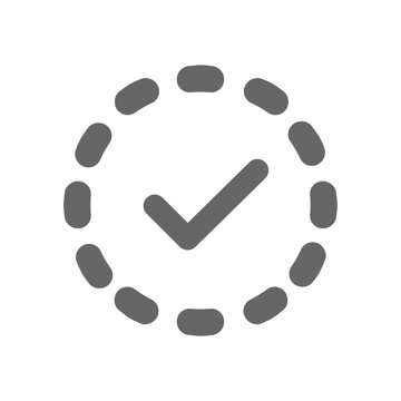social media account verification grey tick badge icon svg