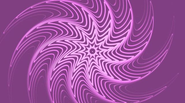 Abstract swirling spiral pattern with concentric curved shapes and circular dots background animation, soft gradients dynamic vortex design