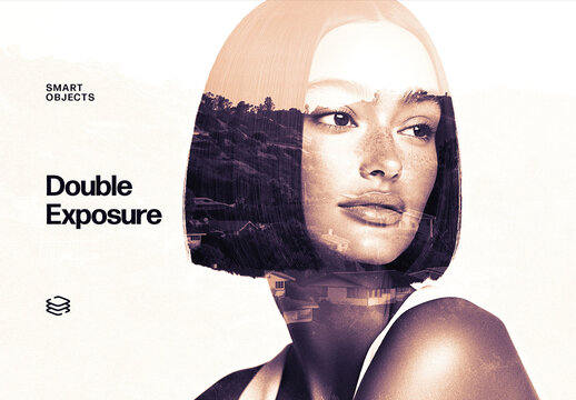 Double Exposure Effect For Poster And Social Media Design