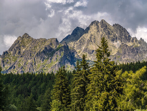 Majestic Gerlachovsky Stit Peak in High Tatras Mountains Slovakia