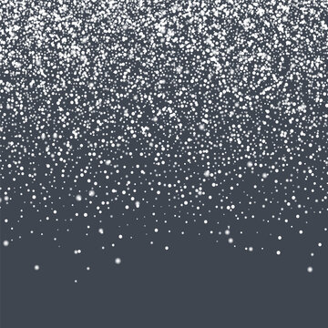 Falling Snow Particles Background. Christmas Background. White Snow