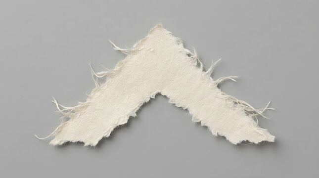 Close Up View Of Torn White Fabric With Frayed Edges transparent background