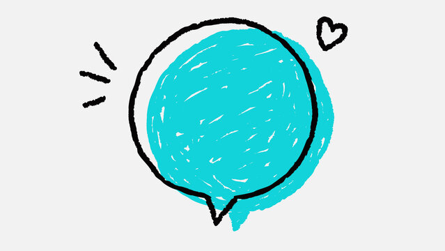 Comic Doodle Speech Bubble 02