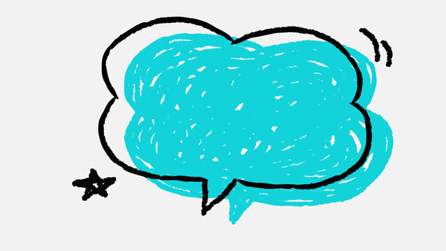 Comic Doodle Speech Bubble 03