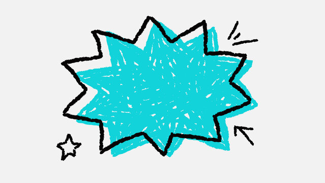 Comic Doodle Speech Bubble 05