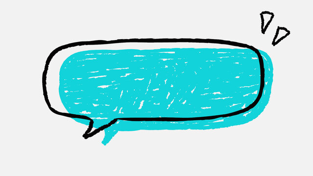 Comic Doodle Speech Bubble 06