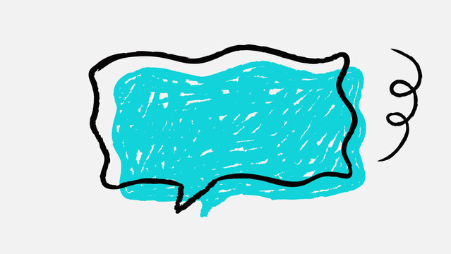 Comic Doodle Speech Bubble 09