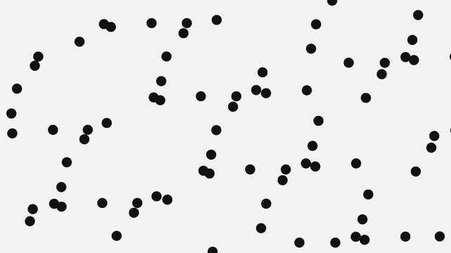 Minimalist abstract background with randomly scattered small black dots on a light gray surface with abstract pattern numerous background static modern randomly