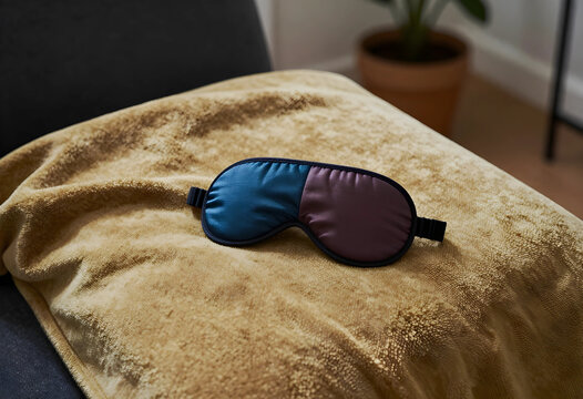 Sleep mask for relaxation and wellness, comfortable eye cover for better sleep and self care at home