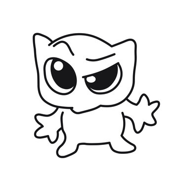 The meme cat with suspicious look so cute and adorable sticker for social media