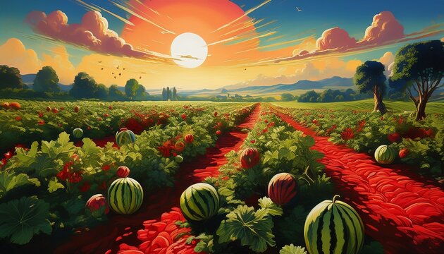 watermelon field generative ai