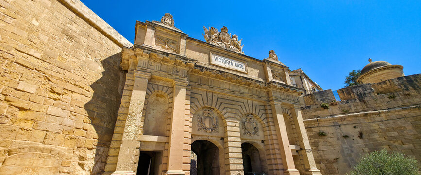Victoria Gate, situated between the Marina Curtain and St. Barbara Bastion, Valletta, Malta	