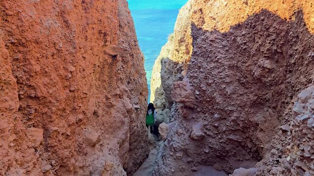 Wander through the breathtaking coastal trails of Tsigrado Beach Milos, where vibrant rock formations meet azure waters, inviting adventurers to explore the natural beauty of this Greek island.