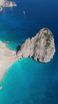 Myzithres Beach Keri astounds with its crystal-clear turquoise waters and stunning rocky formations. Perfect for relaxation, exploration, and enjoying natures beauty in a serene setting.