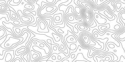 Minimal topography contour map background with abstract elevation pattern, minimal geographic line texture with peaks and valleys, for backdrop, packaging and web design. © RASEL
