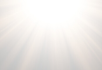 Bright white sunburst light effect with soft sun rays beaming down © Natasha