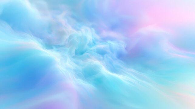 Abstract Pastel Clouds Background with Soft Blue and Pink Swirls
