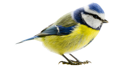 Blue tit bird with yellow and blue feathers © Cressida