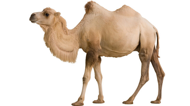 Dromedary Camel Standing Profile View