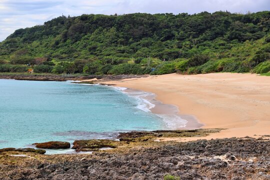 Shadao Ecological Preserve in Taiwan. Landscape of Kenting National Park.