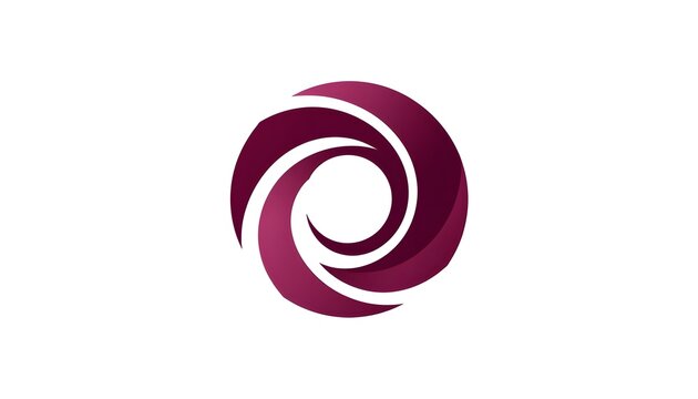 Abstract purple spiral logo