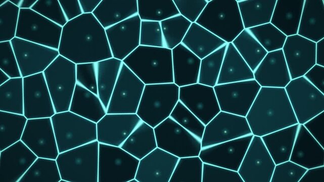 Living Voronoi Cell Tessellation Organic Seamless Loop