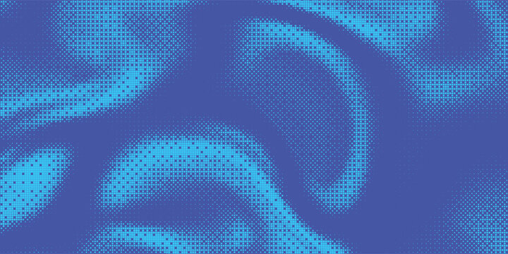 Retro pixel art, blue dither pattern, 8 bit background. Glitch background texture. Vector technology background, vector