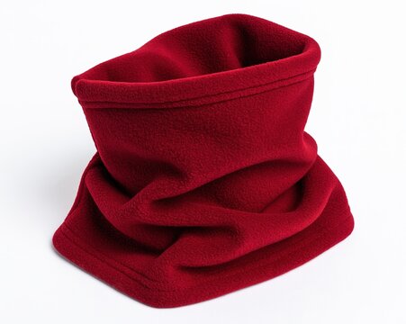 Red Fleece Neck Warmer - Soft, Warm, and Versatile Winter Accessory