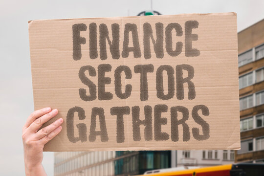 "Finance Sector Gathers" Administrative professionals attend annual industry meeting. FINANCE. SECTOR. GATHERS. ADMIN. INDUSTRY.