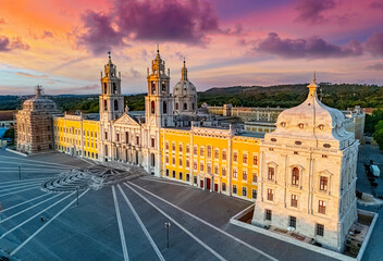 Fototapeta premium The Palace of Mafra in the district of Lisbon, Portugal. UNESCO's World Heritage Site