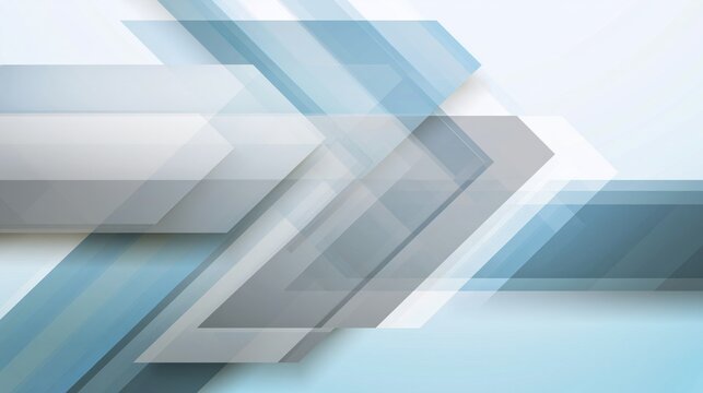 Abstract technology background with layered translucent polygon shapes, geometric lines, and cool blue gradients creating modern digital design backdrop
