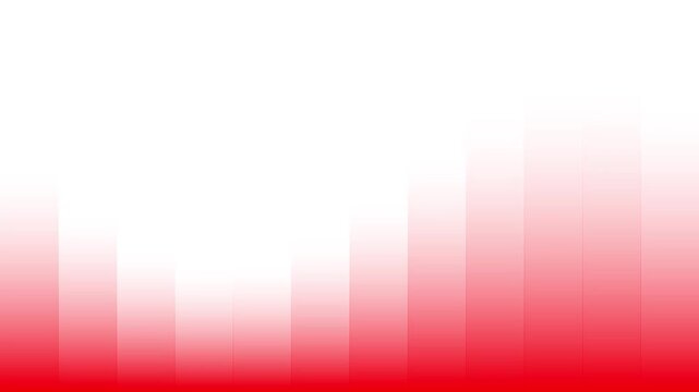 Abstract Red Vertical Bar Graph Equalizer Motion Loop on White Background